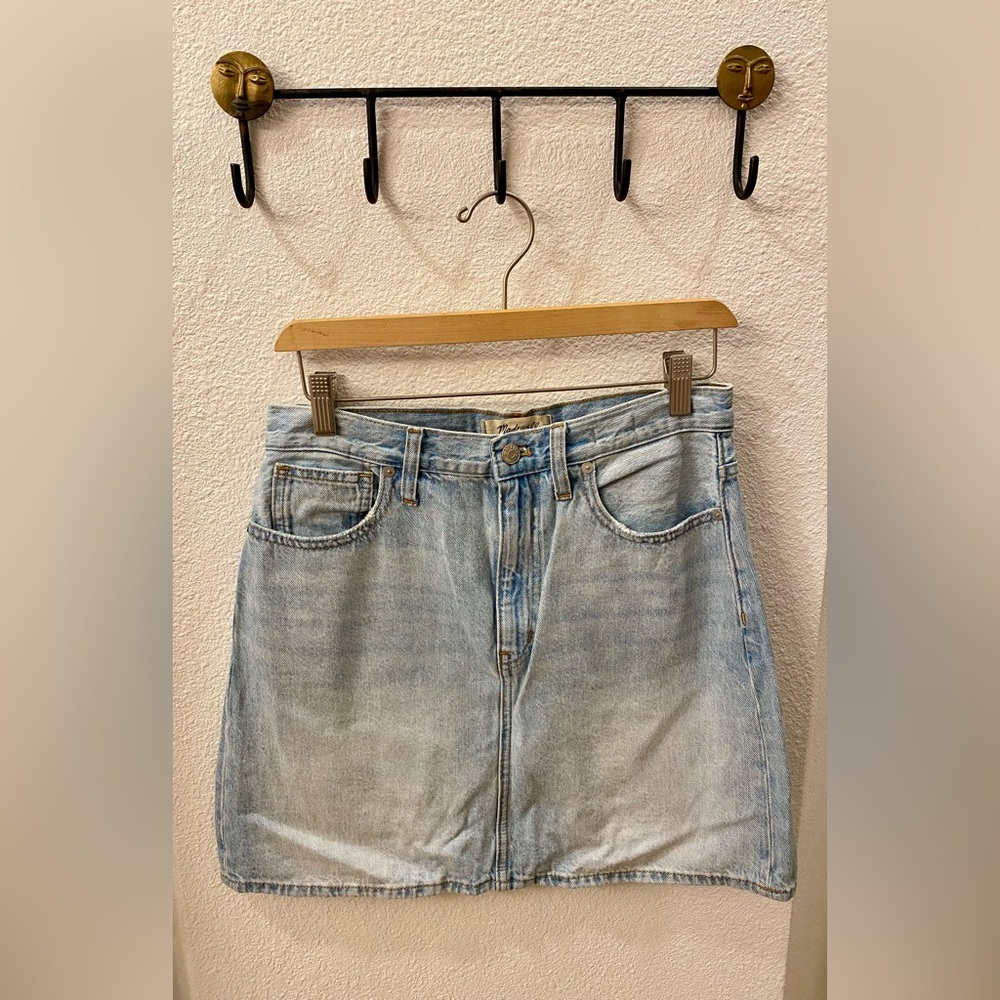 Madewell Rigid Denim A Line Skirt